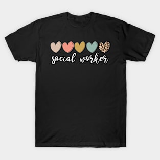 Social Worker Hearts T-Shirt
